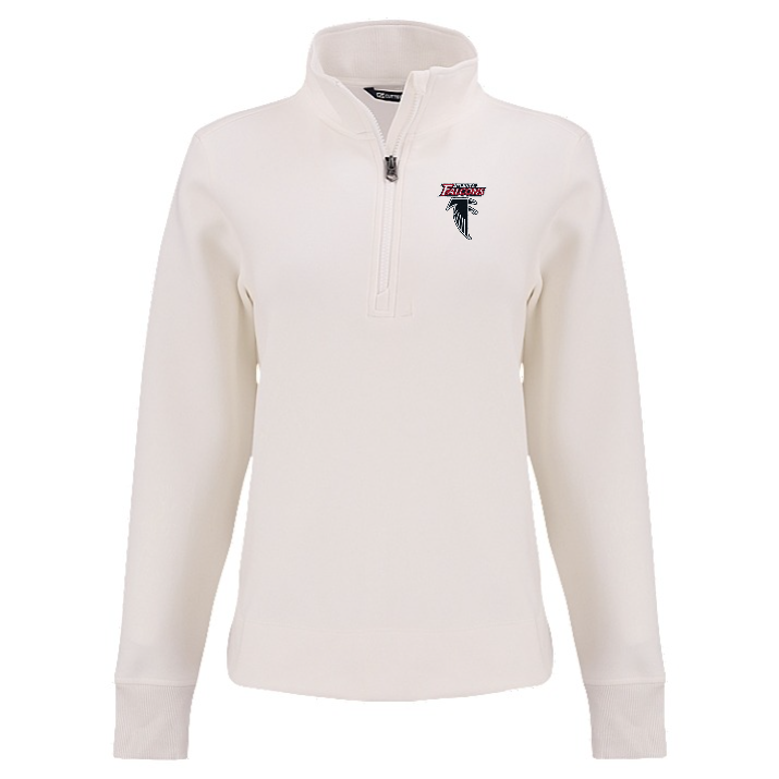 Falcons Cutter & Buck Women's Roam Eco Quarter Zip Pullover