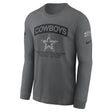 Cowboys 2026 Nike Men's Salute to Service Long Sleeve T-Shirt Pro Football Hall of Fame