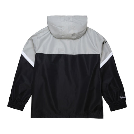 Raiders 2025 Mitchell & Ness Men's NFL Tie Breaker Anorak Vintage Logo Lightweight Windbreaker