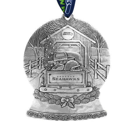 Seahawks Tailgate Truck Snow Globe Ornament Pro Football Hall of Fame