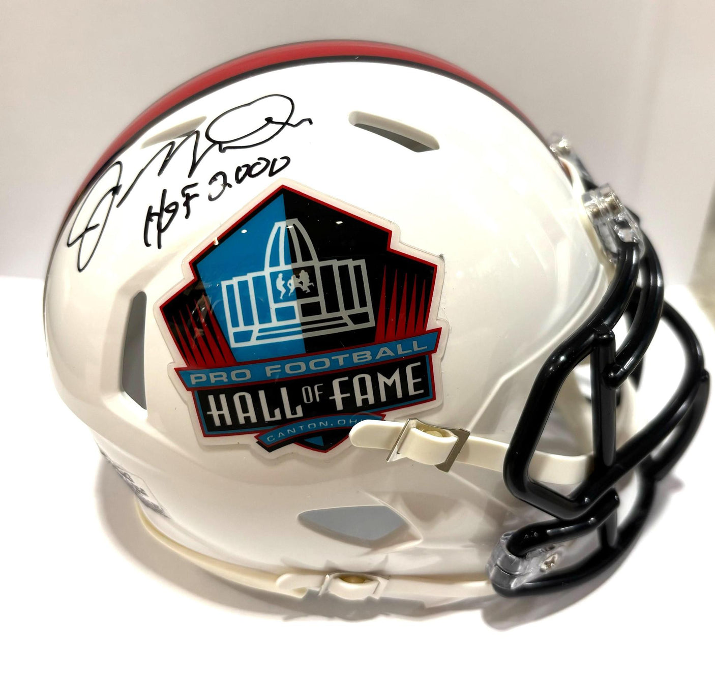 Joe Montana Autographed Hall of Fame Speed Mini Helmet