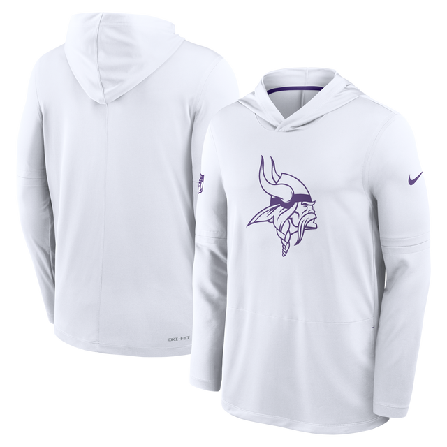 Vikings 2026 Nike Men's Alternate Dri-Fit Lightweight Long Sleeve Hoodie Top
