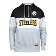 Steelers 2024 New Era Men's Throwback Quarter Zip Hood