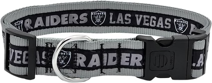 Raiders Pets First Satin Dog Collar Pro Football Hall of Fame