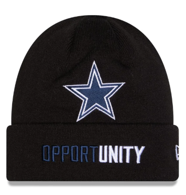 Cowboys 2025 New Era Men's Inspire Change Black Knit