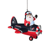 Texans Santa Airplane Ornament Pro Football Hall of Fame