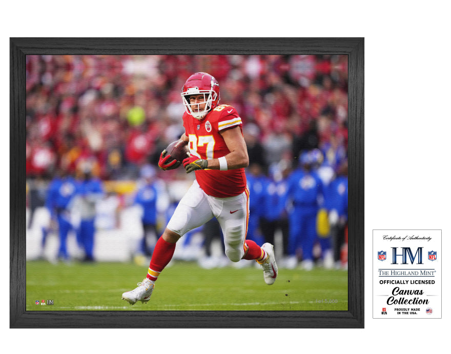 Kansas City Chiefs Travis Kelce 16x20 Framed Canvas – Pro Football Hall of Fame