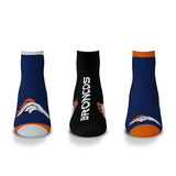 Broncos For Bare Feet Flash 3 Pack Socks