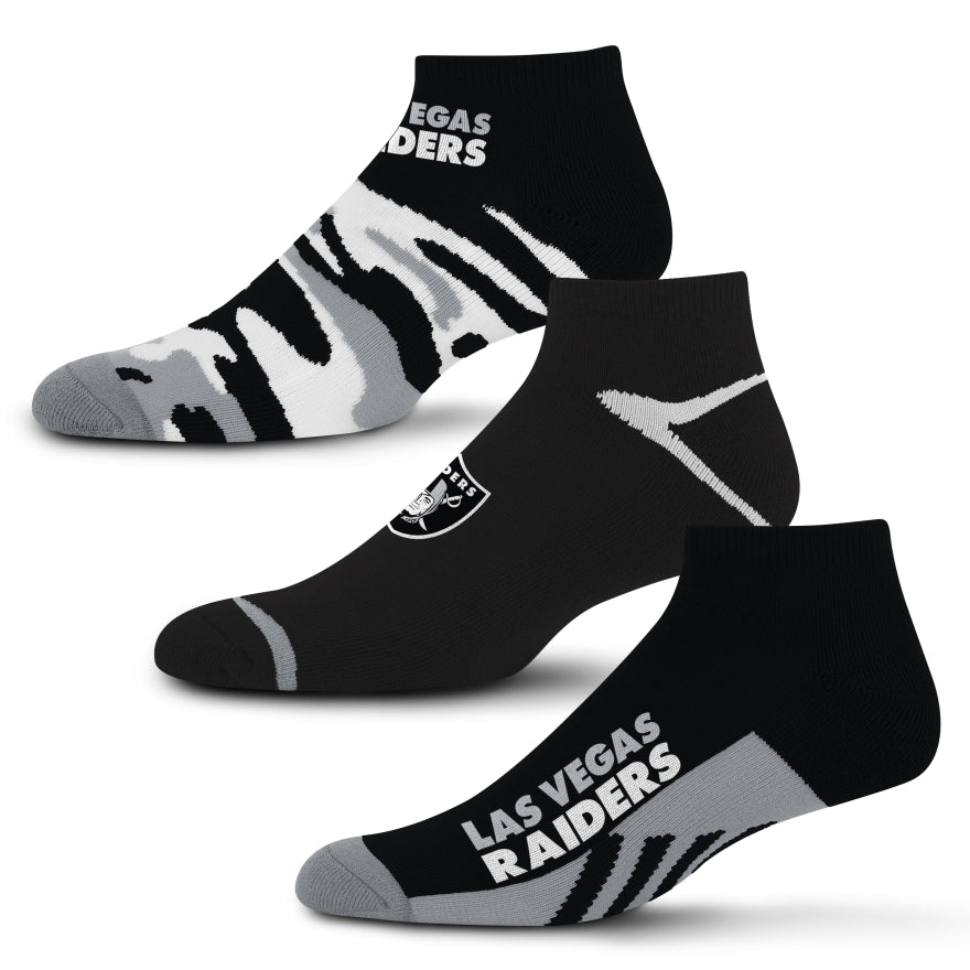 Raiders Camo Boom 3-Pack Socks