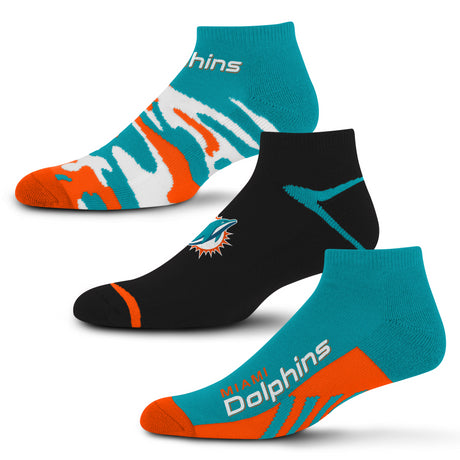 Dolphins Camo Boom 3-Pack Socks