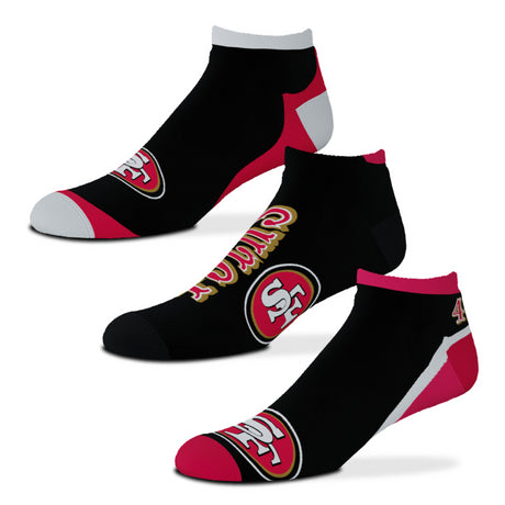 49ers For Bare Feet Flash 3 Pack Socks