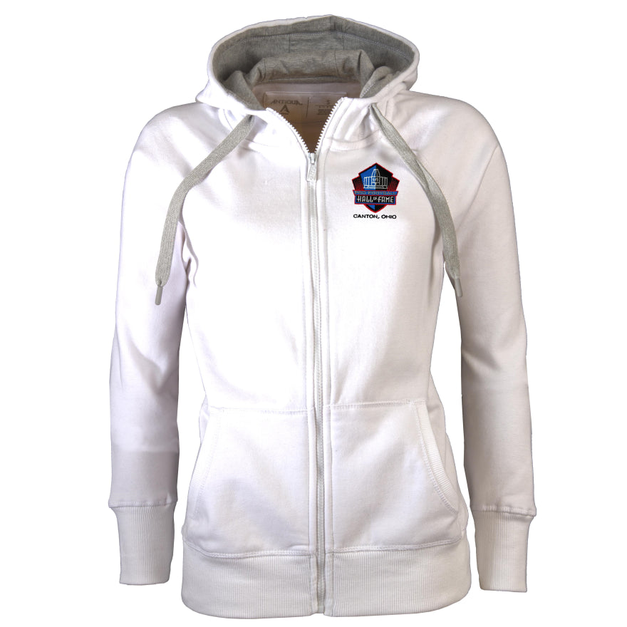 Hall of Fame Women's Victory Full Zip Hood - White