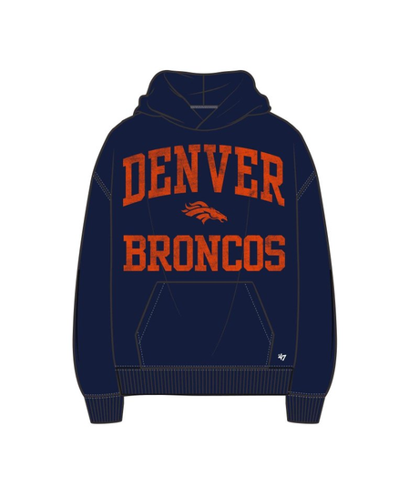Broncos 2026 '47 Brand Men's Campus Stack Arched Foundation Hoodie Pro Football Hall of Fame