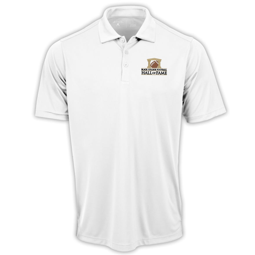 Black College Football Hall of Fame Tribute Polo - White