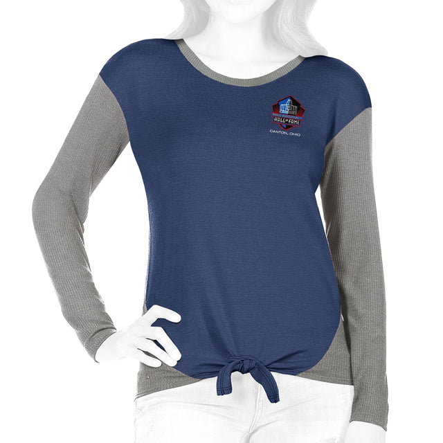 Hall of Fame Women's Antigua Scrimmage Long Sleeve T-Shirt - Navy