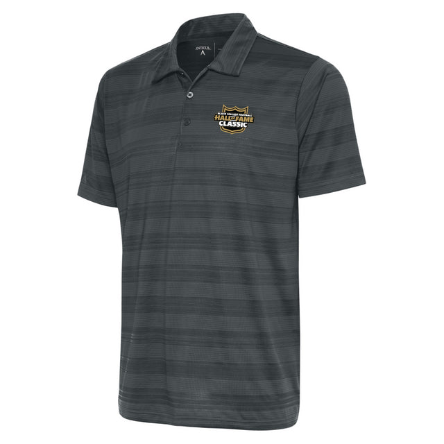 Black College Football Hall of Fame Classic Logo Compass Polo - Carbon