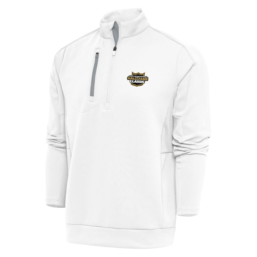 Black College Football Hall of Fame Classic 1/4 Zip Jacket - White
