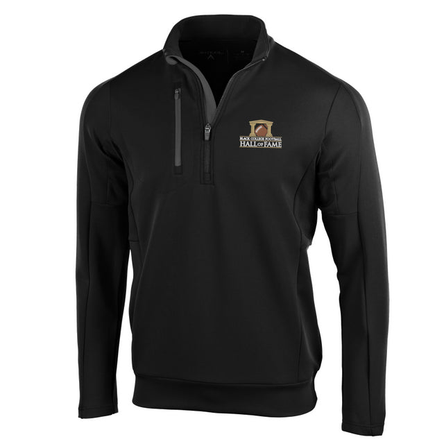 Black College Football Hall of Fame 1/4 Zip Jacket - Black