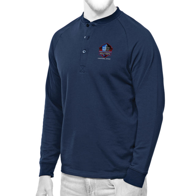 Hall of Fame Helix Long Sleeve Henley T-shirt