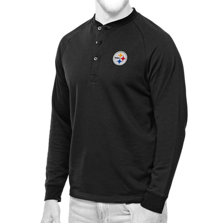 Steelers Helix Long Sleeve Henley T-shirt