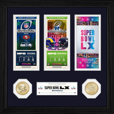 Seahawks Road to the Super Bowl LX (60) Champs Ticket Bronze Coin Photo Mint