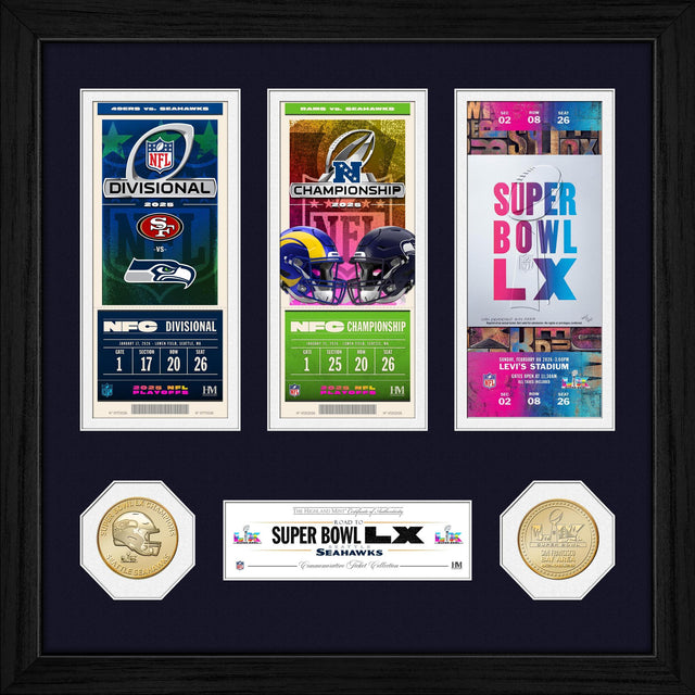 Seahawks Road to the Super Bowl LX (60) Champs Ticket Bronze Coin Photo Mint