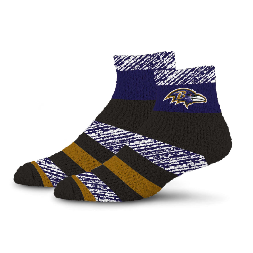 Ravens For Bare Feet Rainbow Sleep Socks