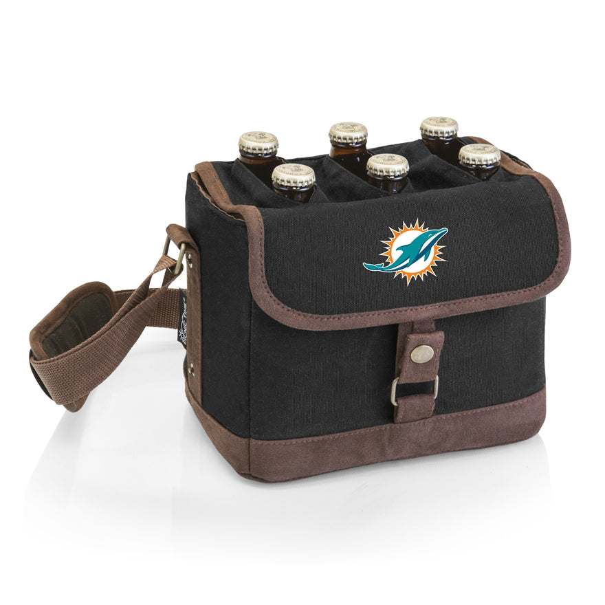 Dolphins Beer Caddy Cooler Tote with Opener by Picnic Time