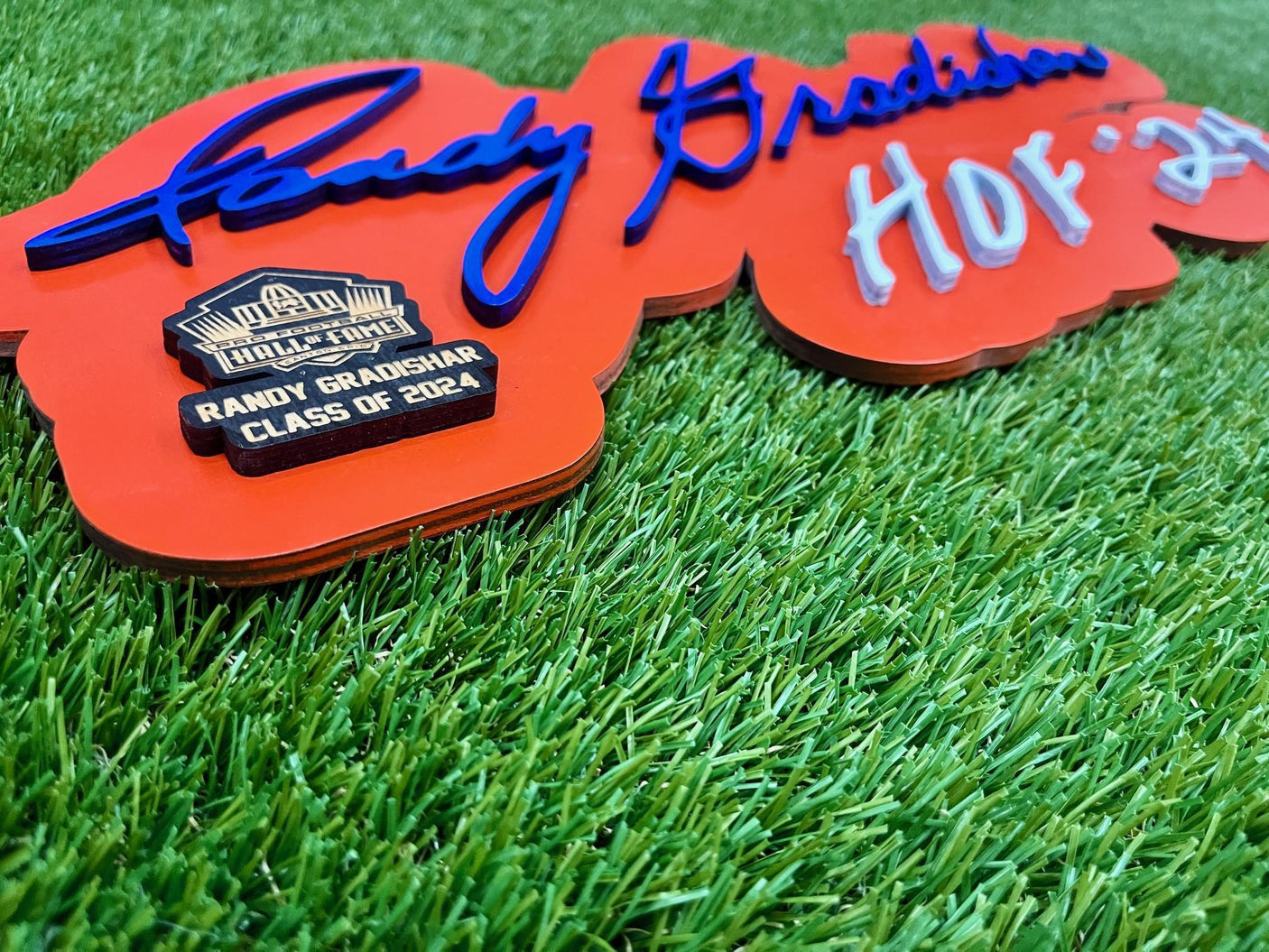 Randy Gradishar 3D Signature Color Wall Sign - DS