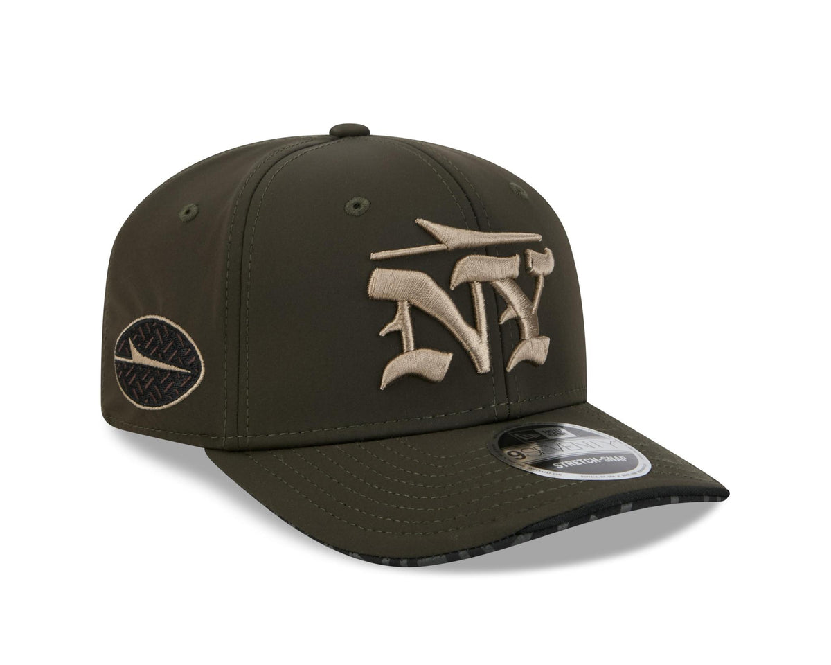 Jets 2026 New Era Men's 9SEVENTY Stretch Snap Rivalry Hat Pro Football Hall of Fame