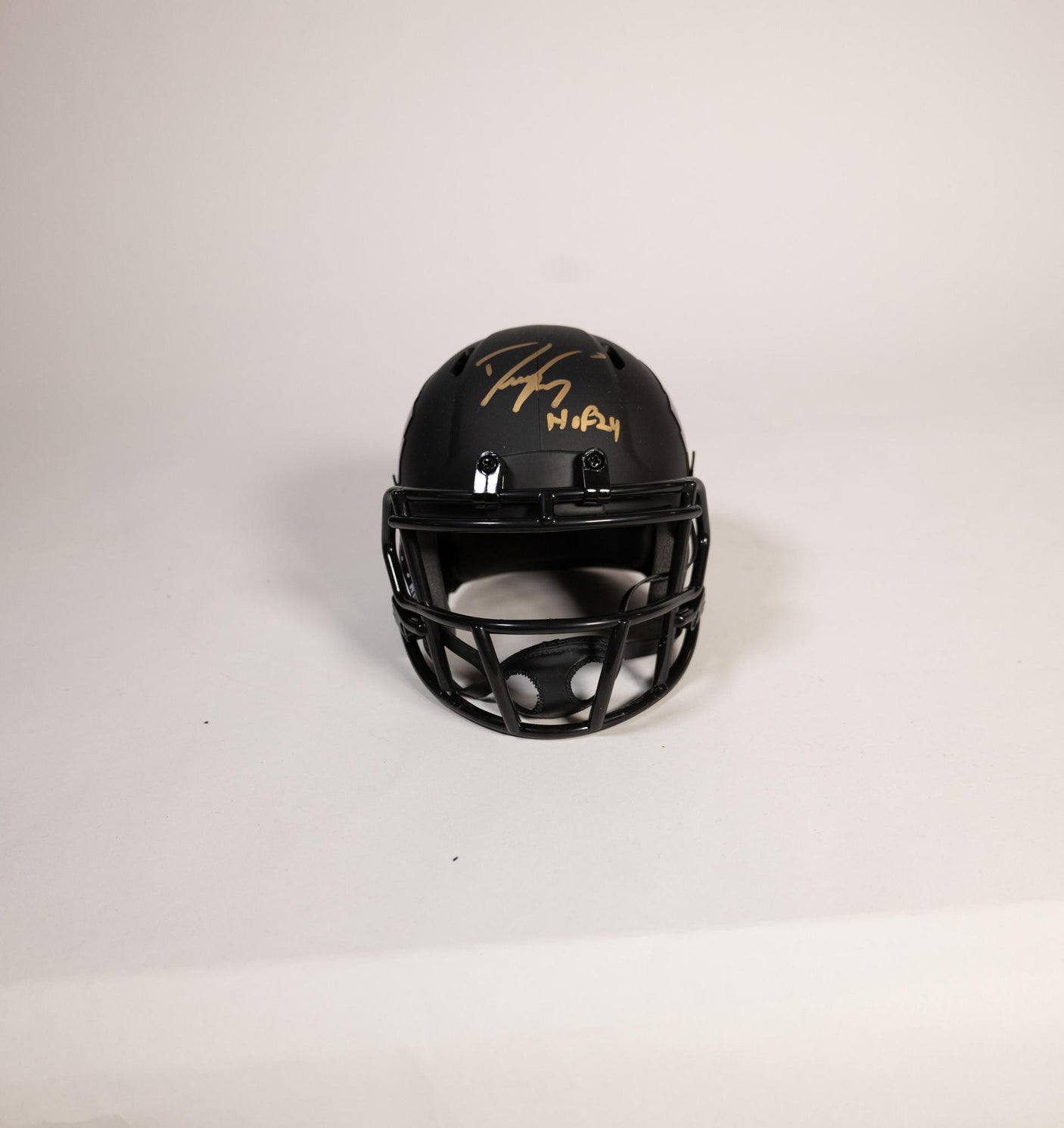 Dwight Freeney Autographed Hall of Fame Black Mini Helmet