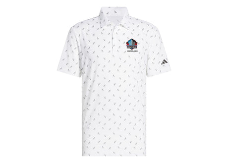 Hall of Fame Men's White Adidas Ultimate365 Printed Slice Polo