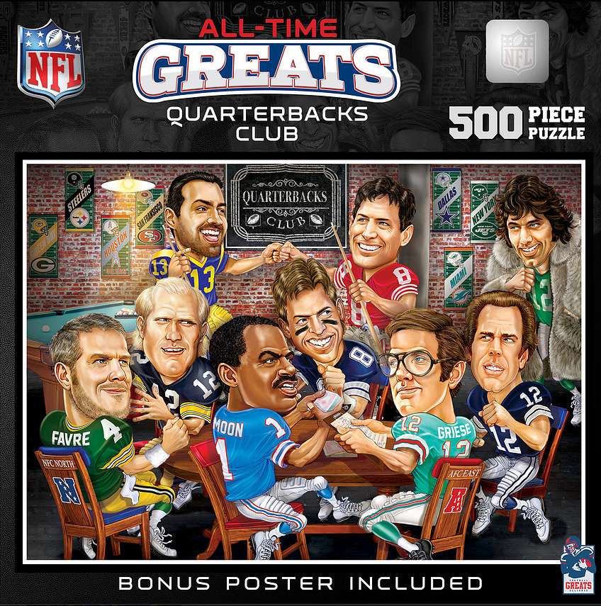 NFL All-Time Greats Quarterbacks Club 500pc Puzzle