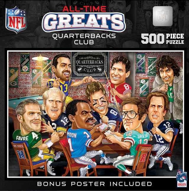 NFL All-Time Greats Quarterbacks Club 500pc Puzzle