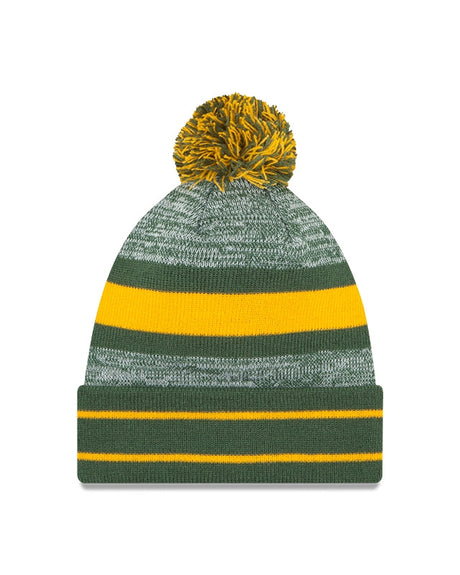 Packers New Era Cuff Pom Knit Hat