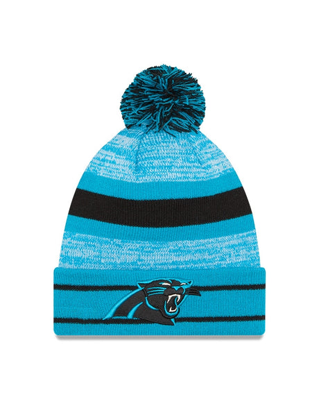 Panthers New Era Cuff Pom Knit Hat