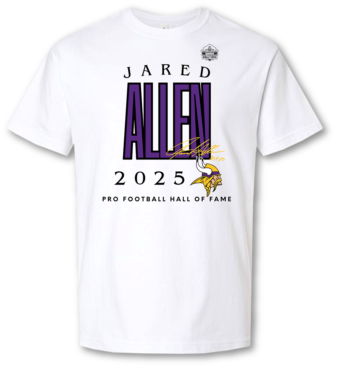 Vikings Jared Allen Class of 2025 T-Shirt