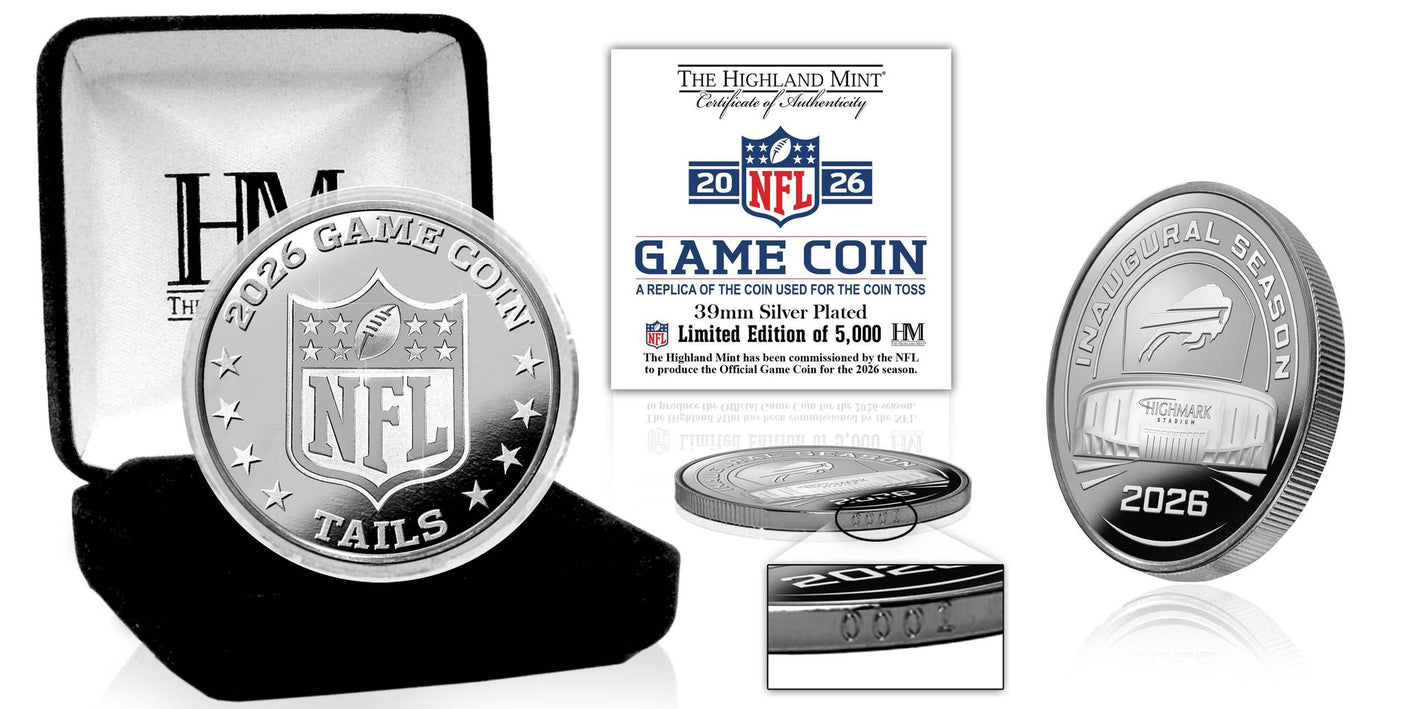 Bills 2026 Silver Plated Game Flip Coin