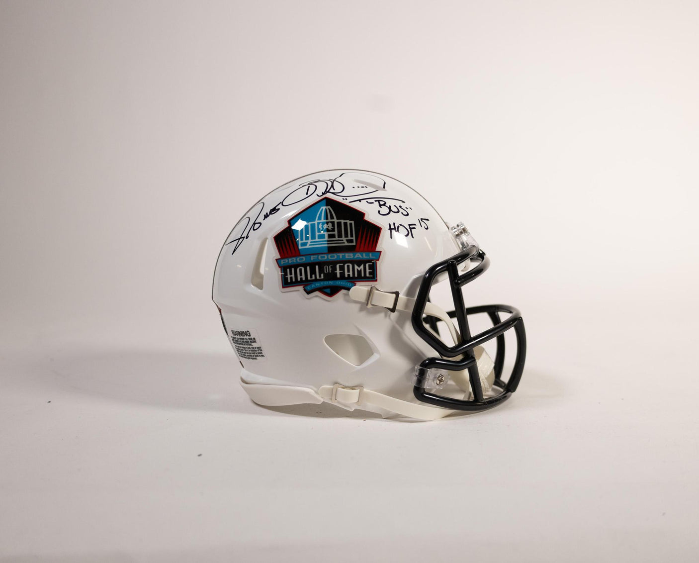 Jerome Bettis Autographed Hall Of Fame Mini Helmet