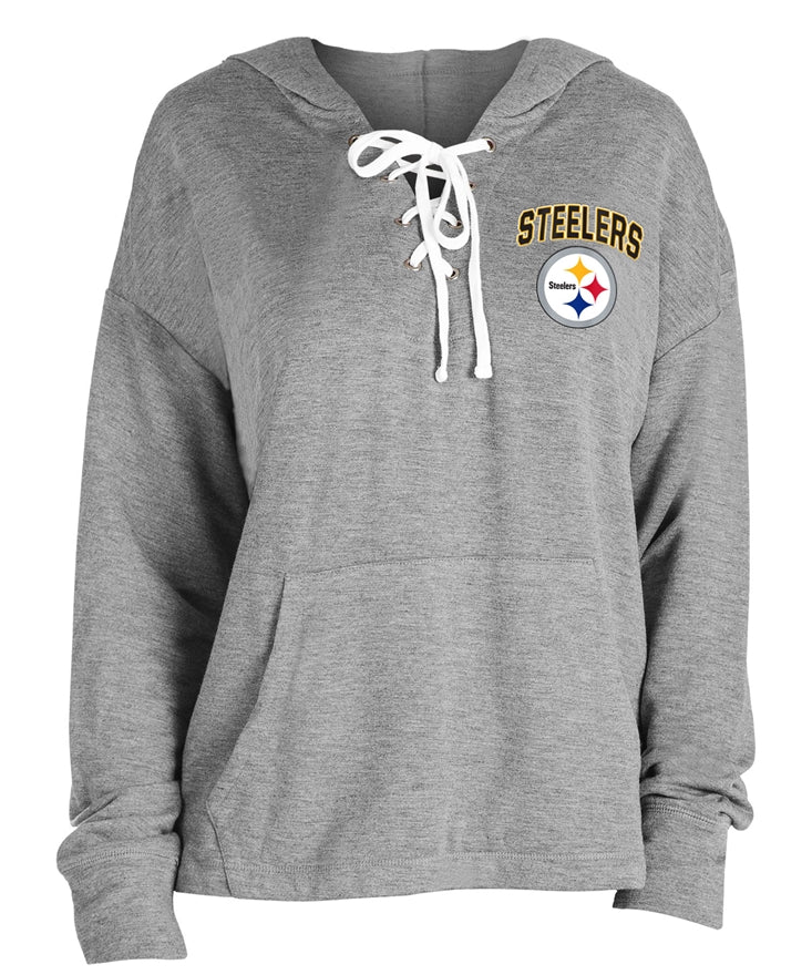 Steelers New Era Women's Lace-up Hood