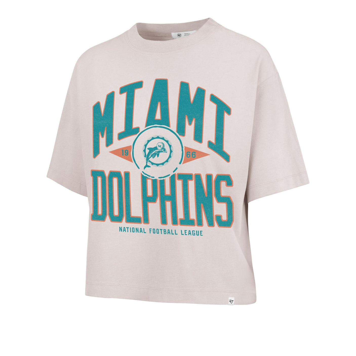 Dolphins 2025 '47 Brand Women's Historic Windthrow Ravine Crop T-Shirt