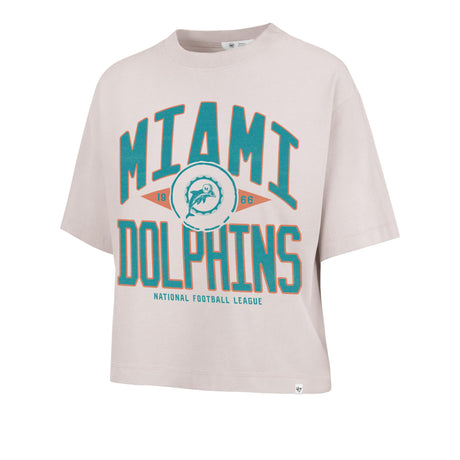 Dolphins 2025 '47 Brand Women's Historic Windthrow Ravine Crop T-Shirt