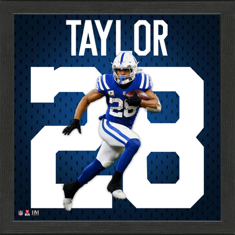 Colts Jonathan Taylor NFL Impact Jersey Frame