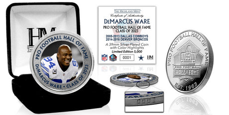 Cowboys DeMarcus Ware Class of 2023 Hall of Fame Silver Coin