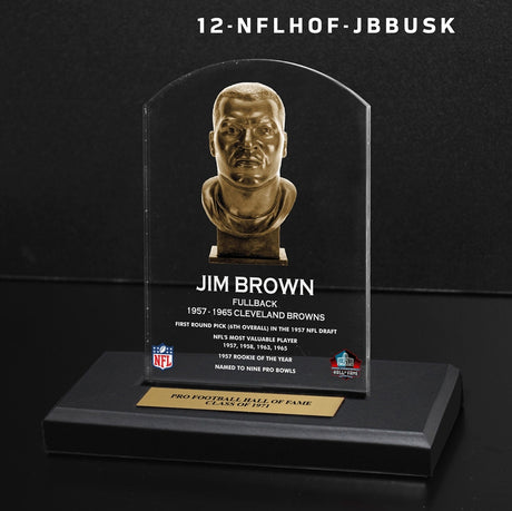 Jim Brown Bust Plaque