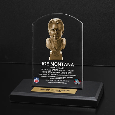 Joe Montana Bust Plaque