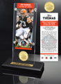 Browns Joe Thomas Class of 2023 Hall of Fame Bronze Coin Ticket Acrylic
