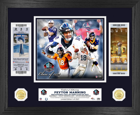 Peyton Manning Class of 2021 Super Bowl Champ Bronze Coin Photo Mint