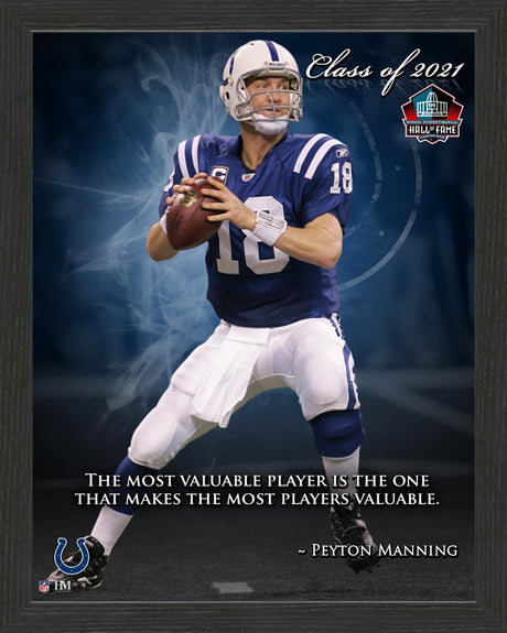 Peyton Manning Class of 2021 Colts Inspiration Frame
