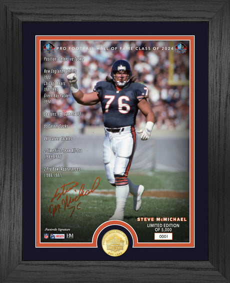 Steve McMichael Hall of Fame Class of 2024 Bronze Coin Photo Mint